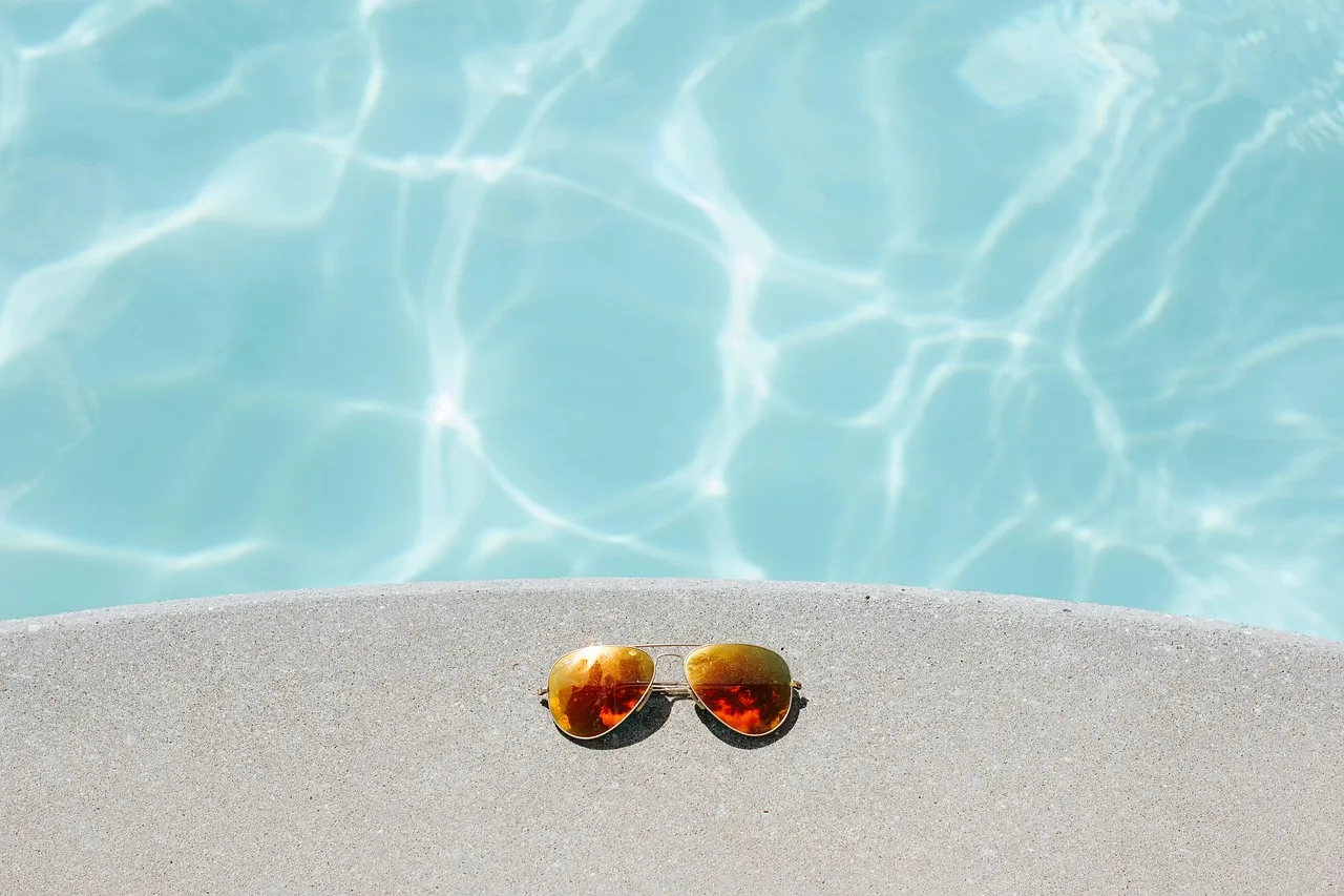 sunglasses, pool, recreation, resort, swimming pool, vacation, water, summer, shades, nature, eyewear, summer vacation, holiday. Pool Route Scheduling Software vs Paper Rounds: What Changes in a Technician's Day