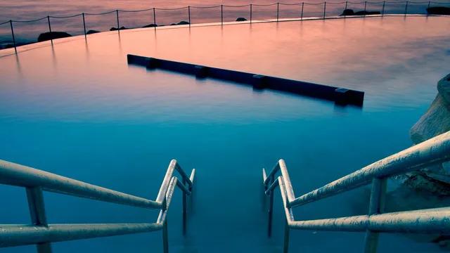 coast, swimming pool, infinity pool, sunrise, nature, pool, morning, early morning. The compliance side of a pool service business