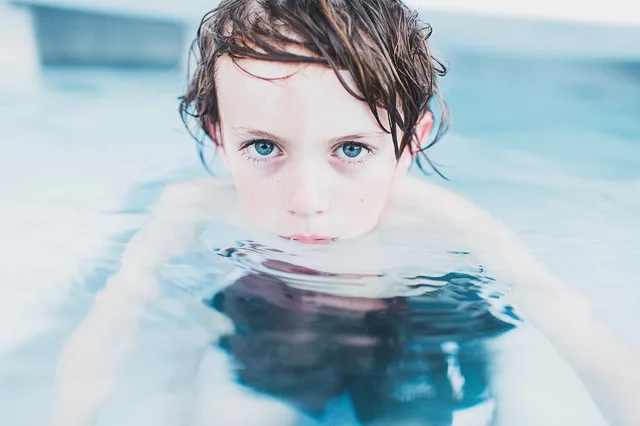 child, swimming, boy, nature, little boy, clear water, fun, kid, leisure, little, water, wet, swim, swimming pool, pool, blue eyes, youth, childhood, portrait, boy portrait. How a pool service route grows on density, retention and honest claims