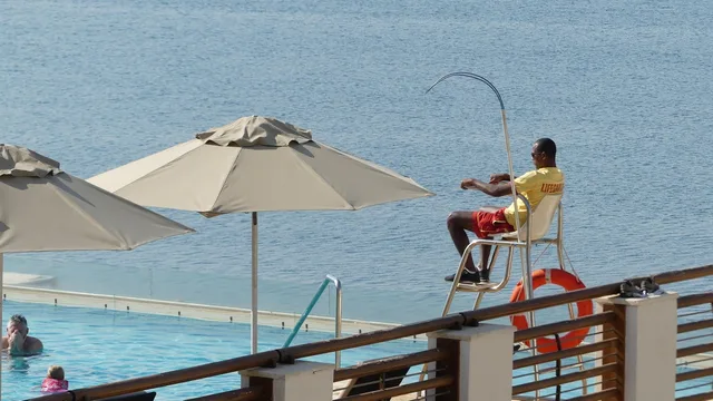 lifeguard, nature, pool, sea, blue, swimming pool. Pool service operations: schedule ownership and handoffs