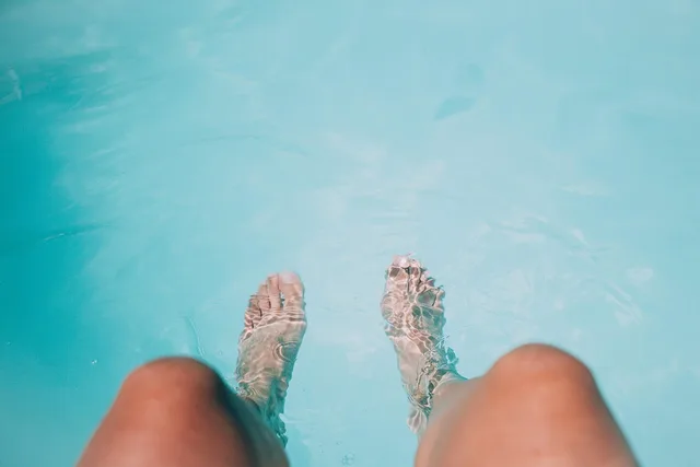 feet, legs, swimming pool, submerged, leisure, outdoors, person, pool, nature, relaxation, summer, turquoise, vacation, water, wet. Tools and KPIs for running a pool service business in 2027